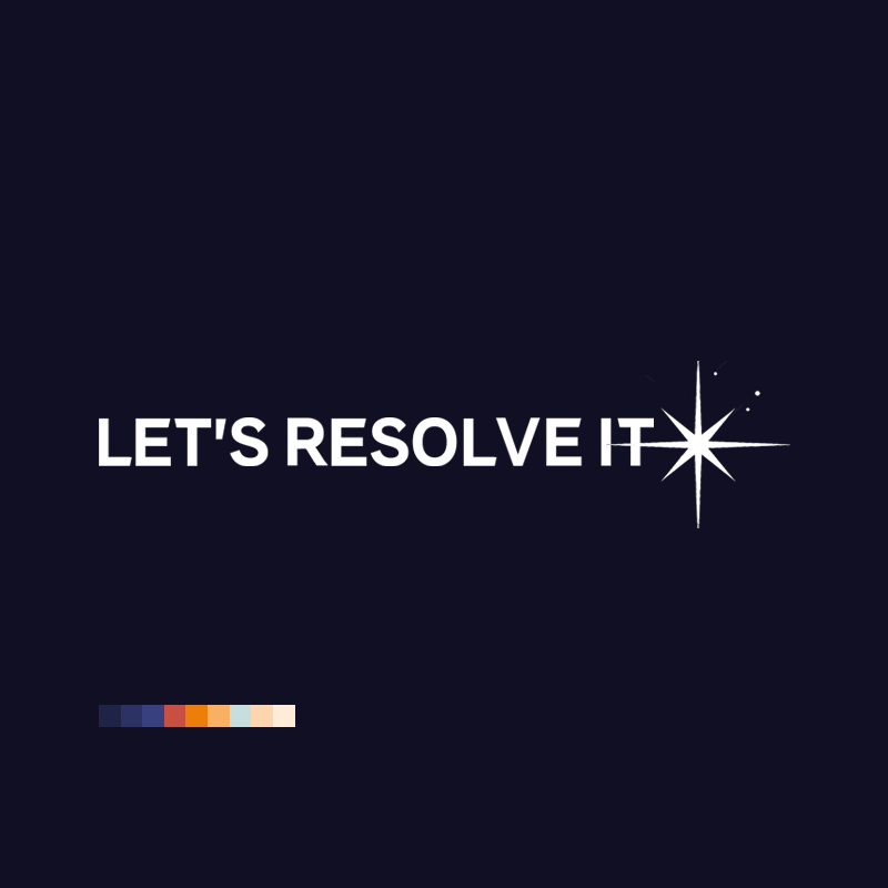 LETS RESOLVE IT CON ESTRELLA Y COLORES- Cuadrado Blue